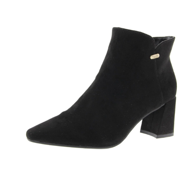 Jones New York Shoes - Jones New York Shoes Women's Size 8.5 Black Delno Booties Heels Block Zip Suede
